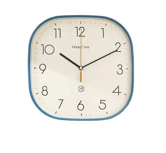 Horloge Murale Design Carrée Ultra Silencieuse Rétro 0