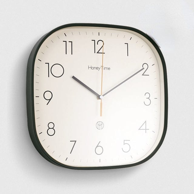 Horloge Murale Design Carrée Ultra Silencieuse Rétro 1