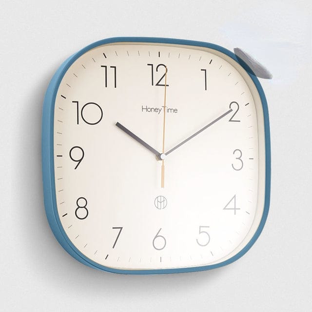 Horloge Murale Design Carrée Ultra Silencieuse Rétro 3