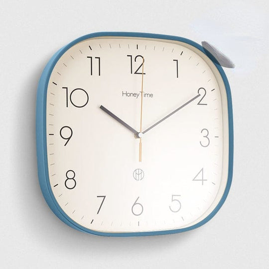 Horloge Murale Design Carrée Ultra Silencieuse Rétro 3