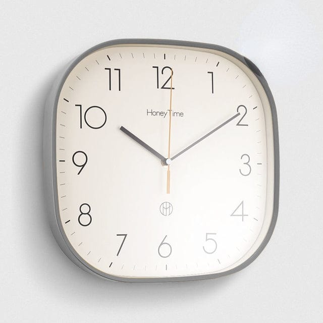 Horloge Murale Design Carrée Ultra Silencieuse Rétro 4