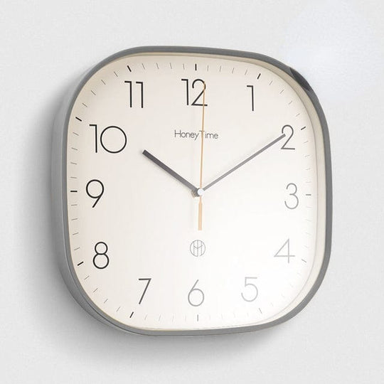 Horloge Murale Design Carrée Ultra Silencieuse Rétro 4