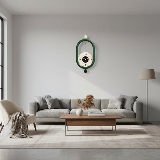 Horloge Murale Design Longue 3D Élégante pour Décoration Intérieure 1