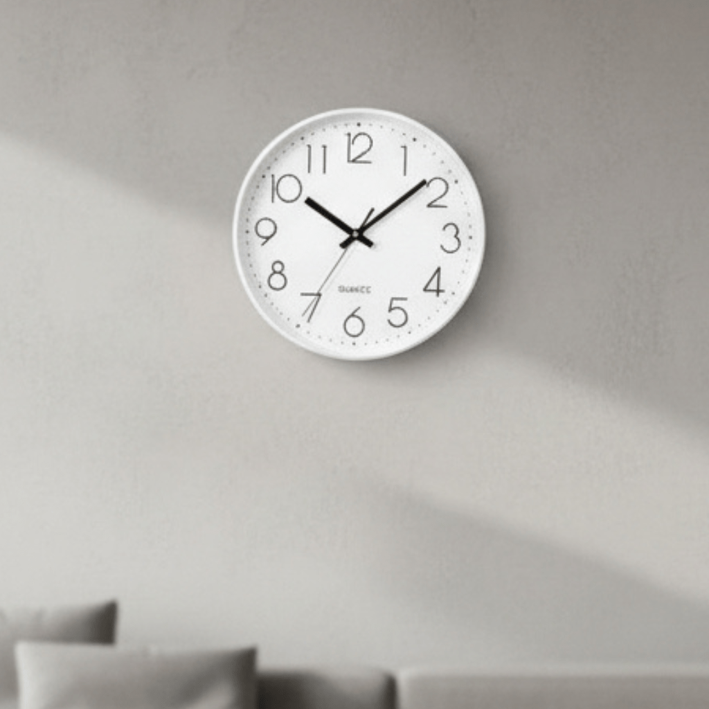 Horloge Murale Design Silencieuse 12 Pouces Minimaliste 0
