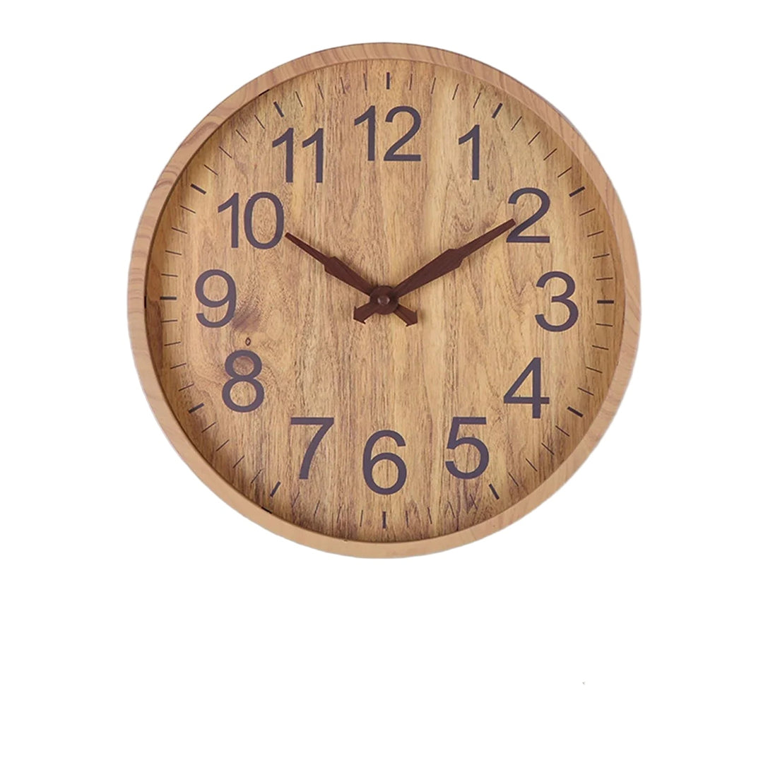 Horloge Murale Design Unique en Bois Naturel 0