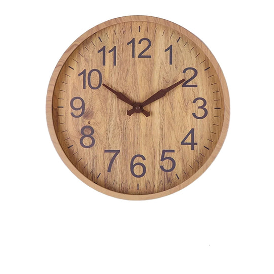 Horloge Murale Design Unique en Bois Naturel 0