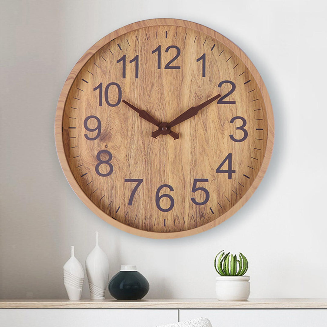 Horloge Murale Design Unique en Bois Naturel 3