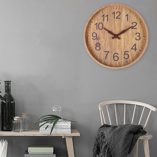 Horloge Murale Design Unique en Bois Naturel 4