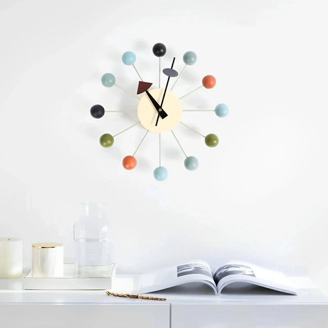 Horloge Murale Design en Forme de Soleil avec Mouvement Silencieux pour Intérieur 2