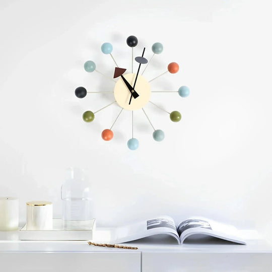 Horloge Murale Design en Forme de Soleil avec Mouvement Silencieux pour Intérieur 2