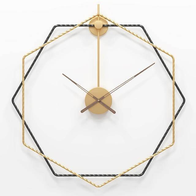 Horloge Murale Européenne Design Géométrique 0