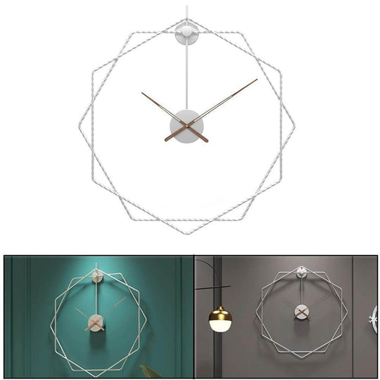 Horloge Murale Européenne Design Géométrique 2