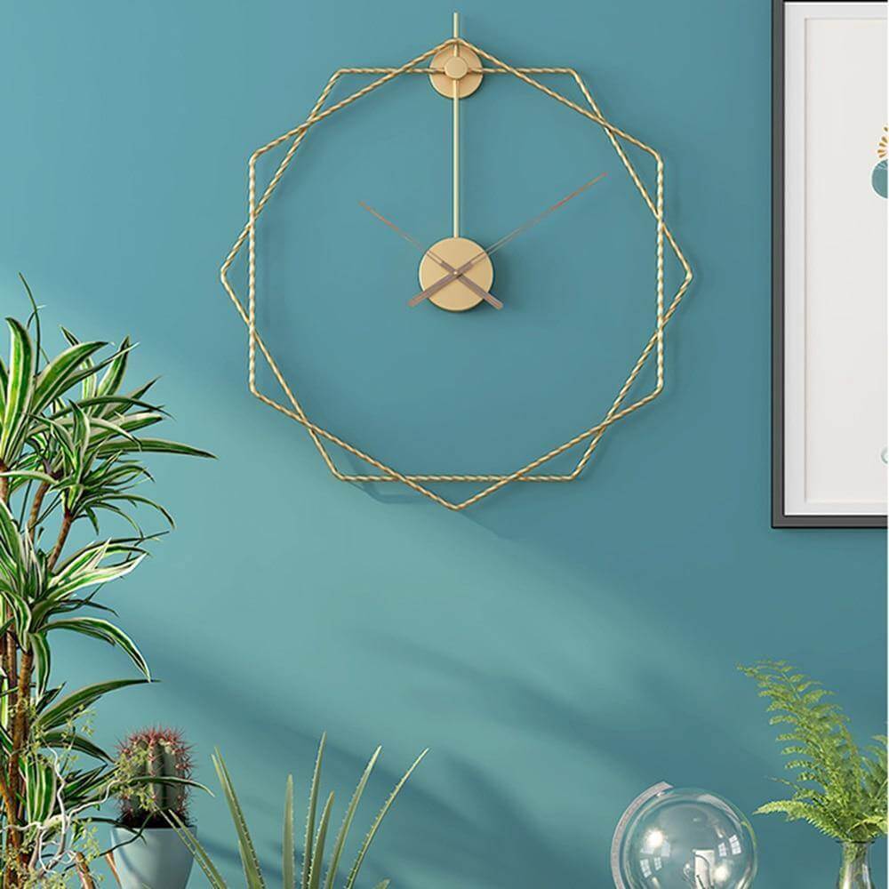 Horloge Murale Européenne Design Géométrique 4