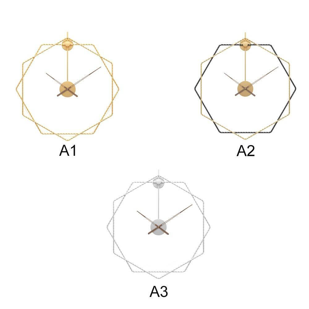 Horloge Murale Européenne Design Géométrique 5