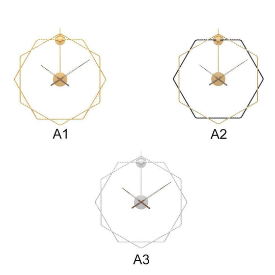 Horloge Murale Européenne Design Géométrique 5