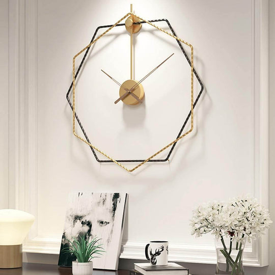 Horloge Murale Européenne Design Géométrique 6