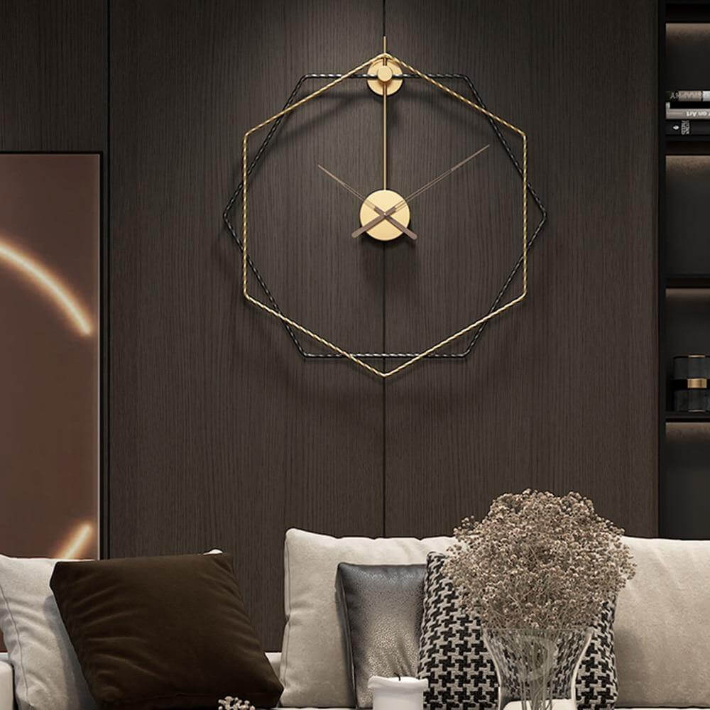 Horloge Murale Européenne Design Géométrique 7