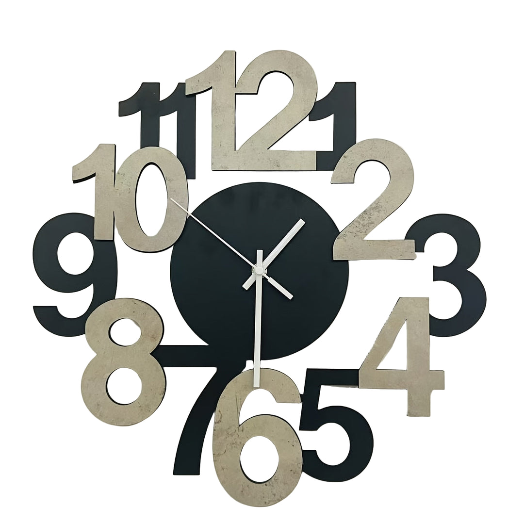 Horloge Murale Moderne en Métal Design Asymétrique 0