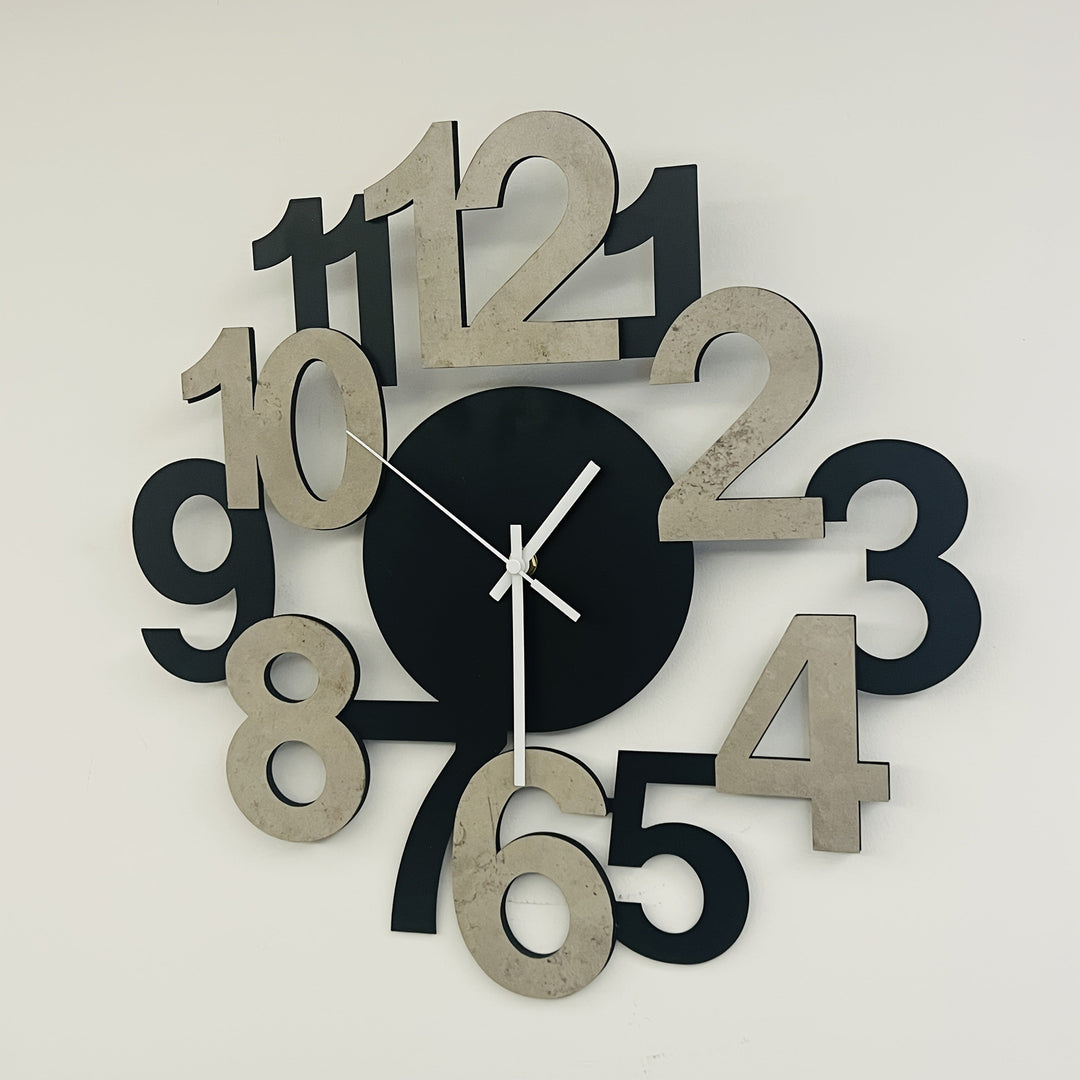 Horloge Murale Moderne en Métal Design Asymétrique 4
