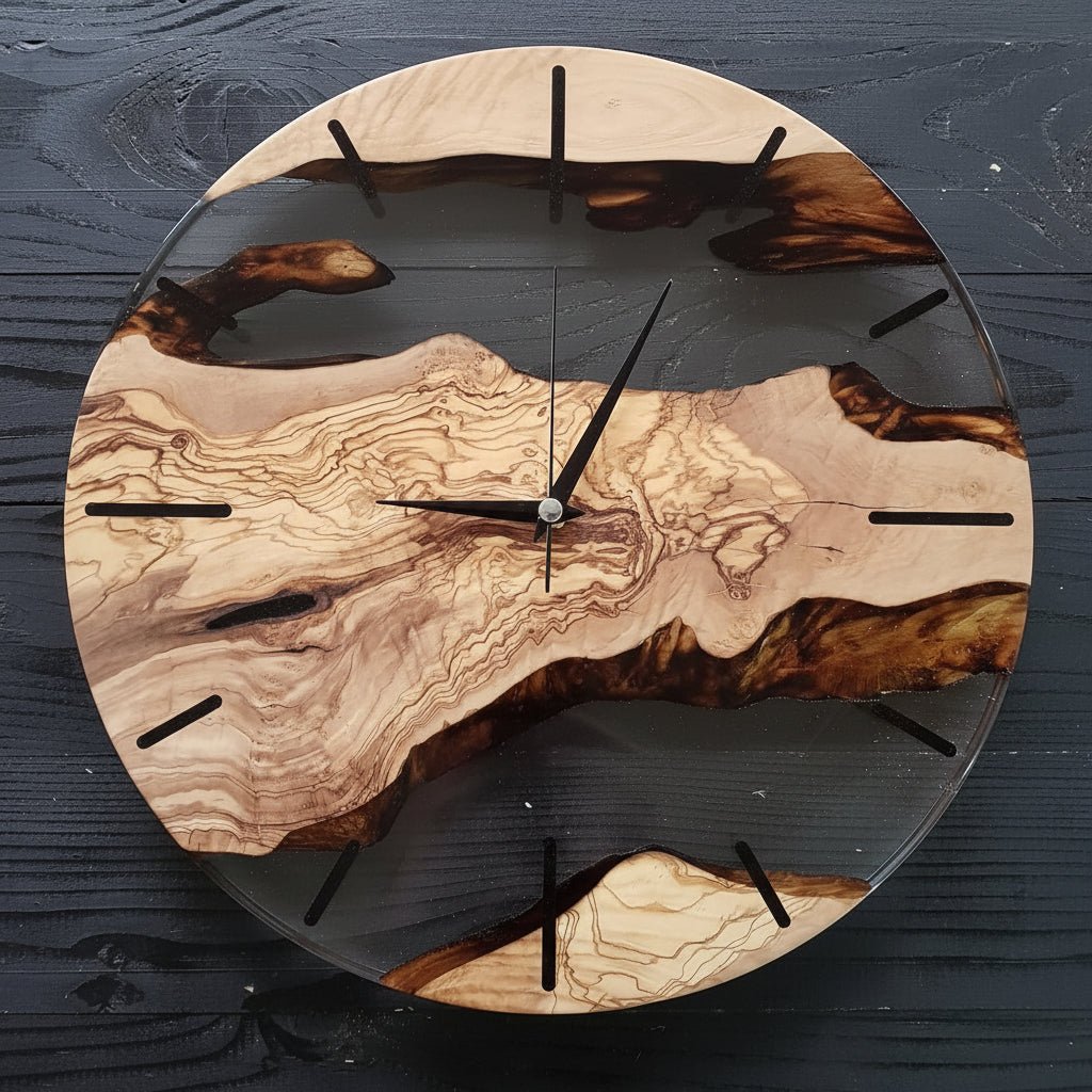 Horloge Murale Nordique en Bois pour Maison et Bureau 1