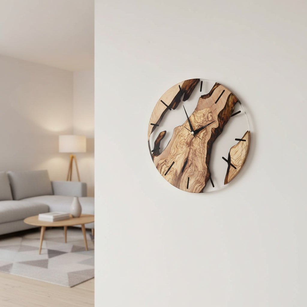 Horloge Murale Nordique en Bois pour Maison et Bureau 3
