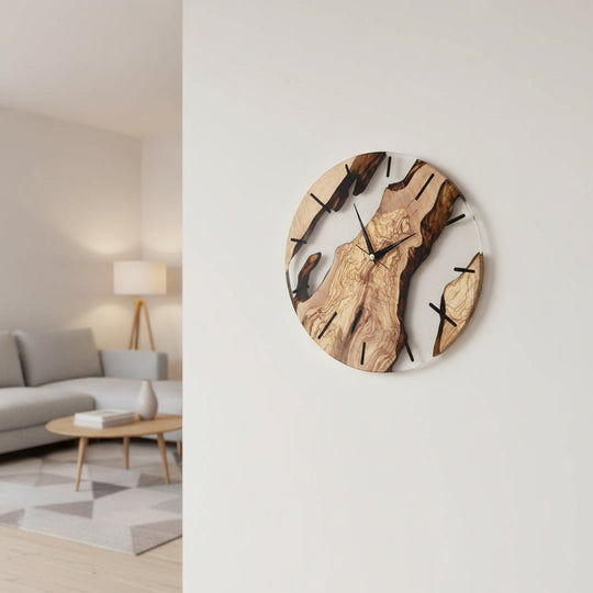 Horloge Murale Nordique en Bois pour Maison et Bureau 3