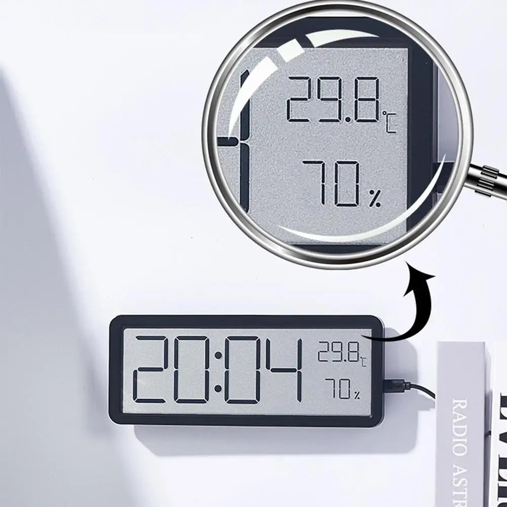 Horloge Murale Numérique Moderne avec Affichage LED 4