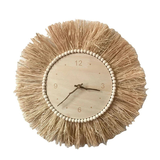 Horloge Murale Originale Boho Design Artisanale 45 cm 5