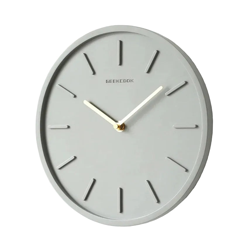 Horloge Murale Scandinave Minimaliste en Ciment 0