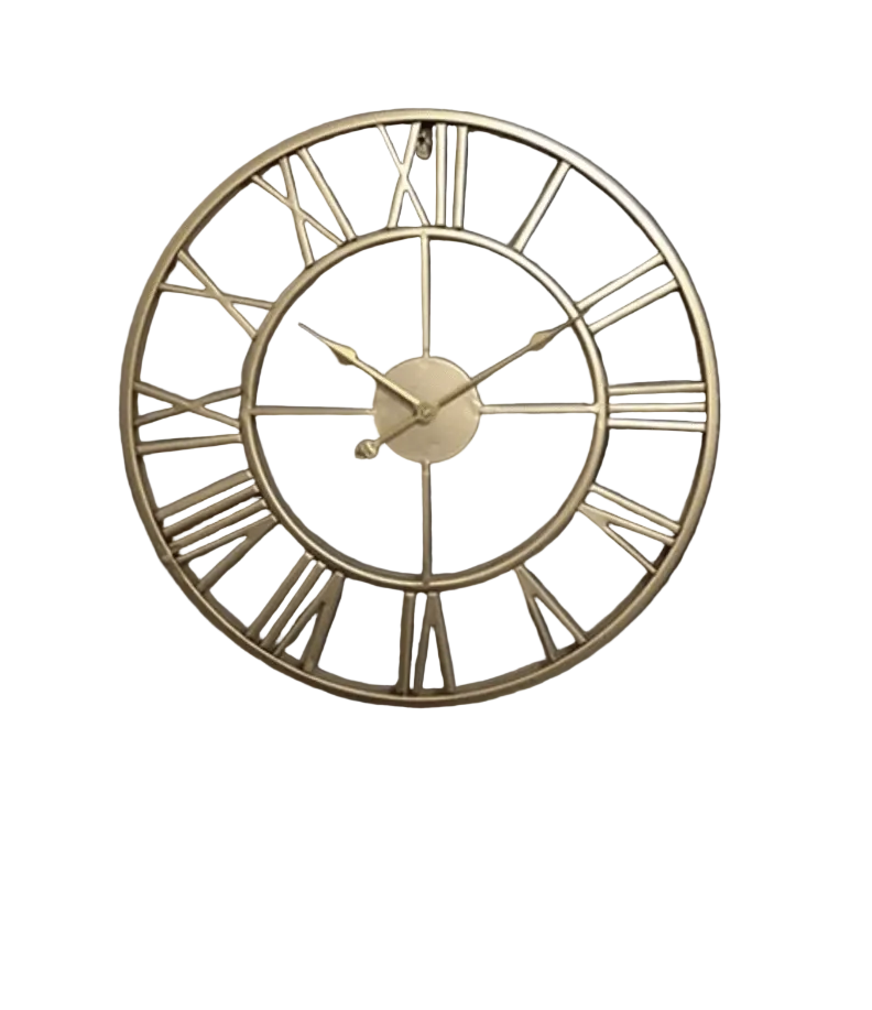 Horloge Murale Squelette Design Originale Avec Mouvement Silencieux 0