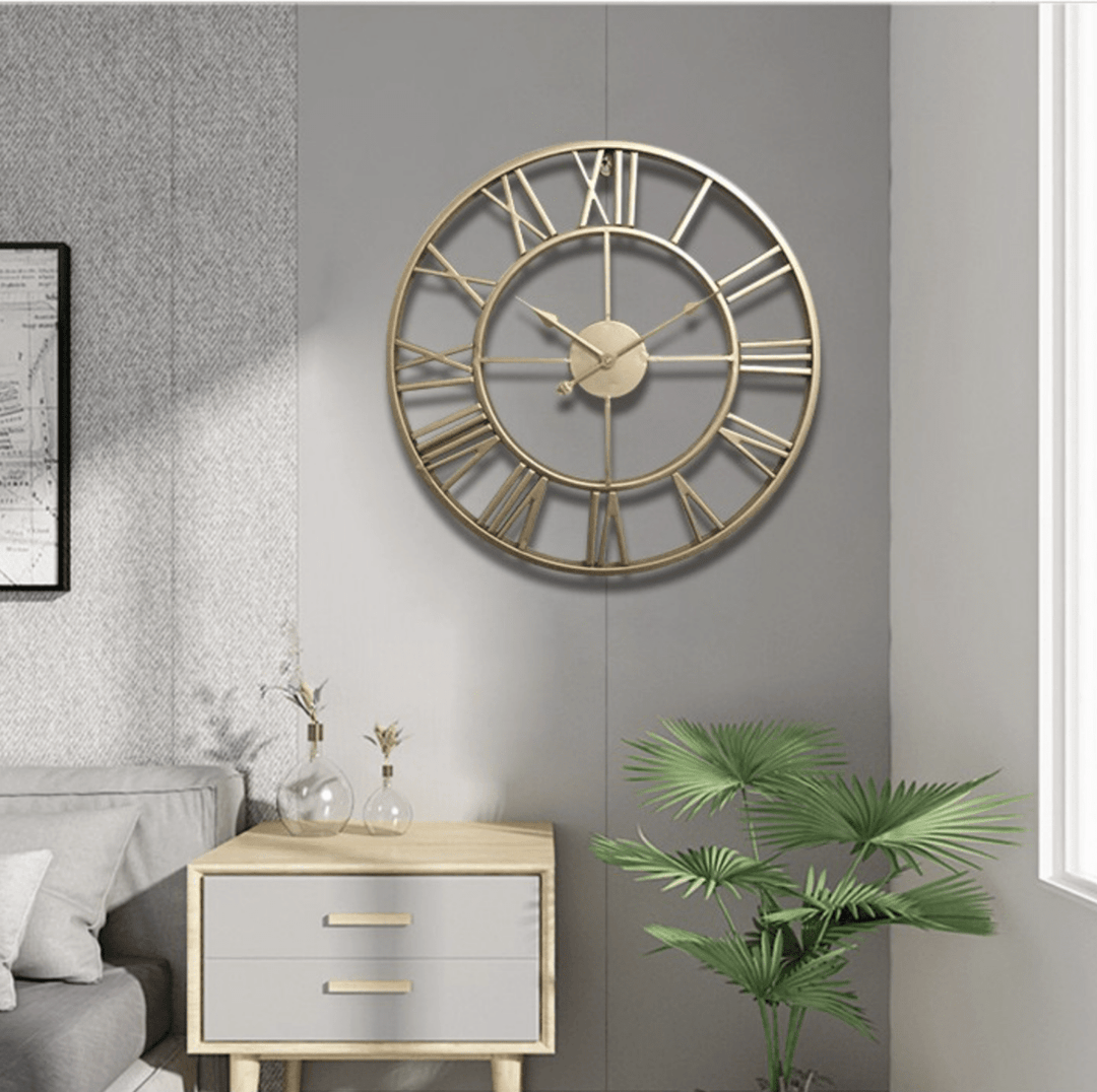 Horloge Murale Squelette Design Originale Avec Mouvement Silencieux 2