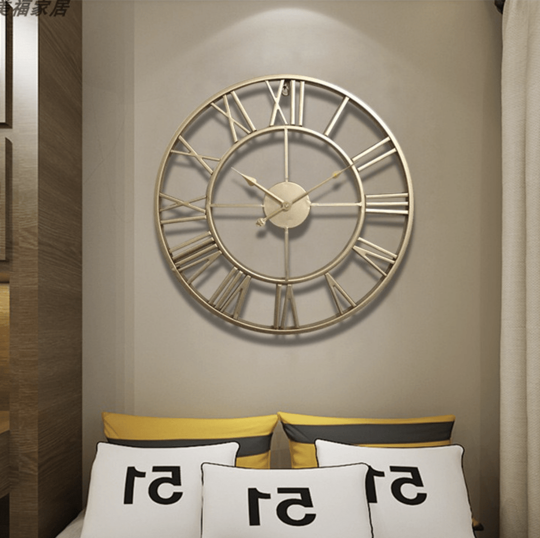 Horloge Murale Squelette Design Originale Avec Mouvement Silencieux 3