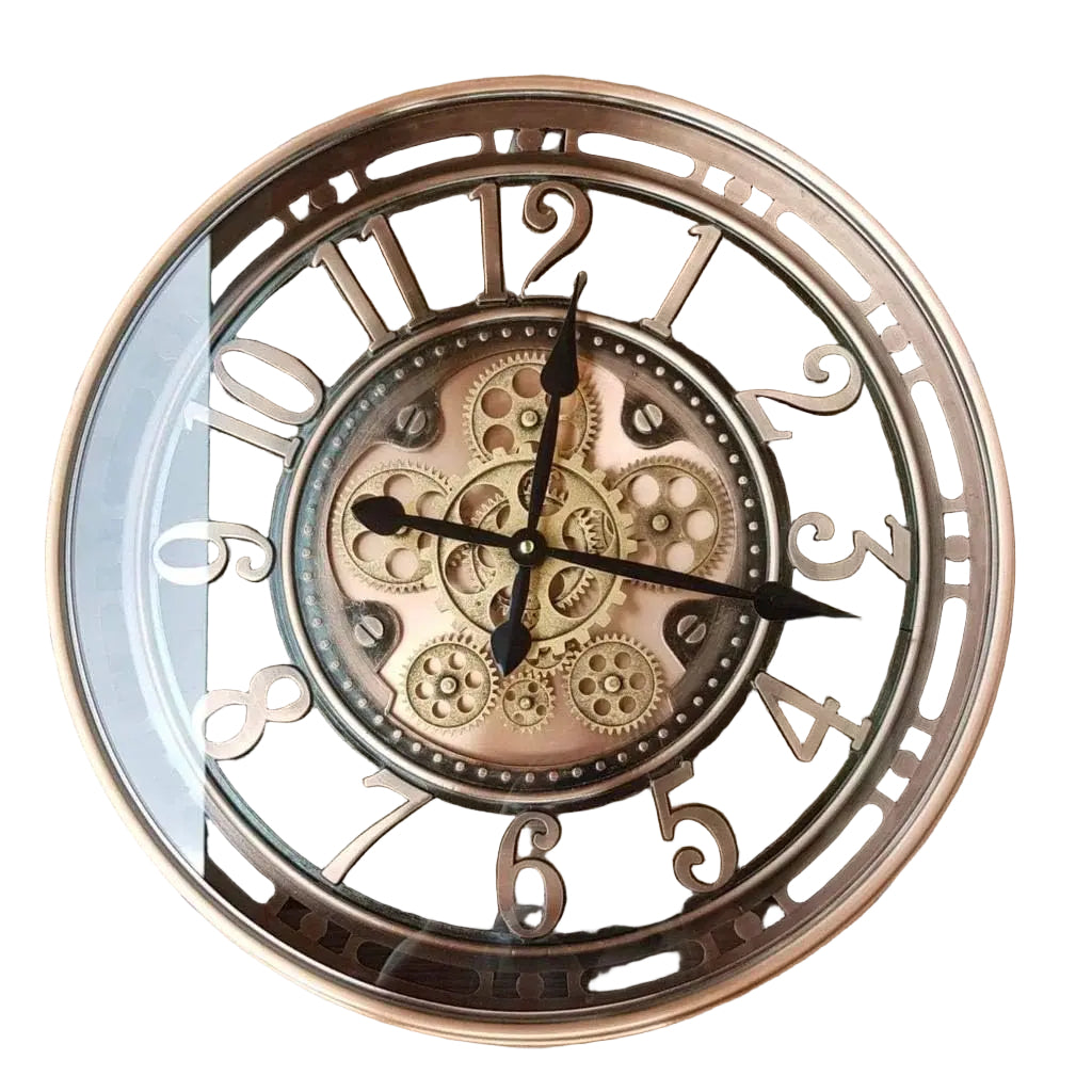 Horloge Murale Vintage Cuivre Design Antique 0