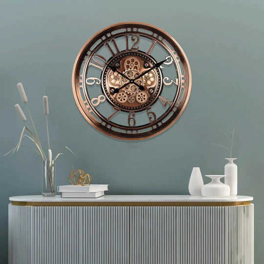 Horloge Murale Vintage Cuivre Design Antique 1