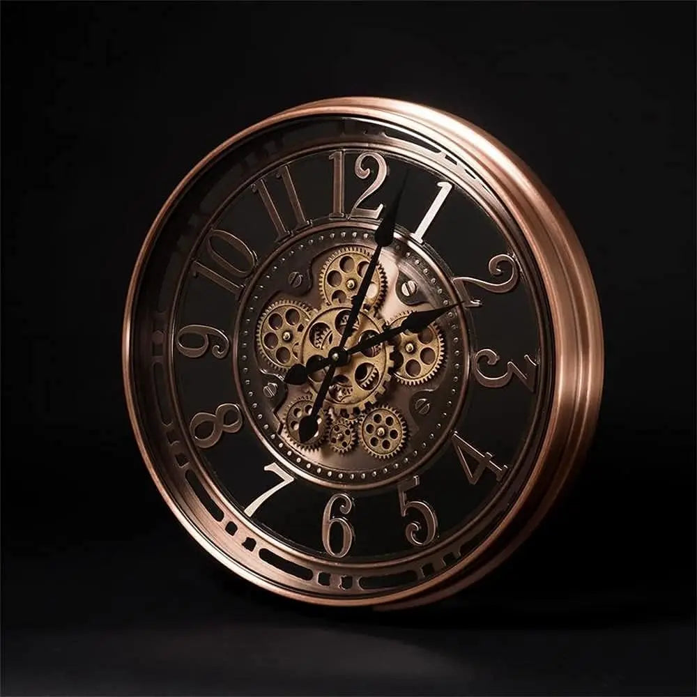 Horloge Murale Vintage Cuivre Design Antique 3