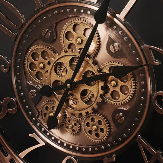 Horloge Murale Vintage Cuivre Design Antique 4