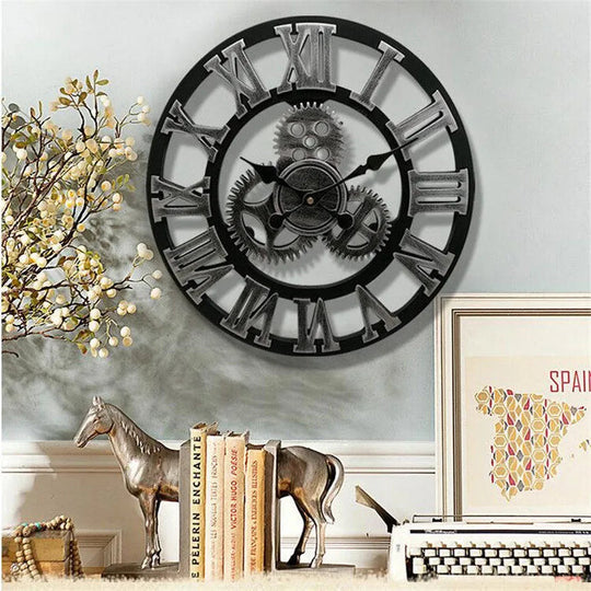 Horloge Murale Vintage Industrielle Design 1