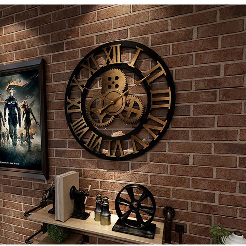 Horloge Murale Vintage Industrielle Design 2