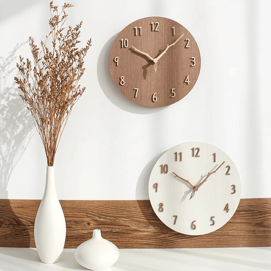 Horloge Murale en Bois Design Créatif 1