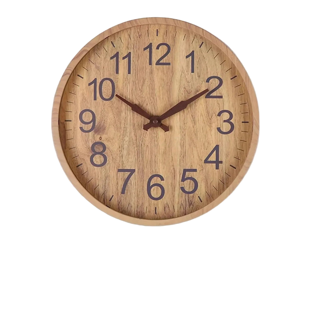 Horloge Murale en Bois Design Naturel 0