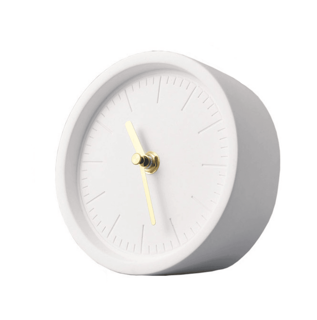 Horloge de Bureau Nordique en Ciment 0