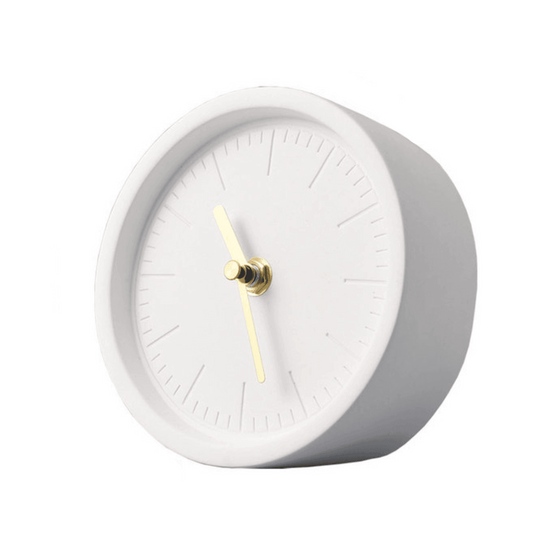 Horloge de Bureau Nordique en Ciment 0