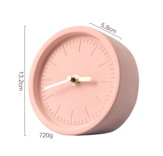 Horloge de Bureau Nordique en Ciment 5