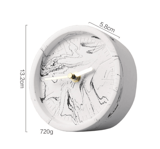 Horloge de Bureau Nordique en Ciment 6