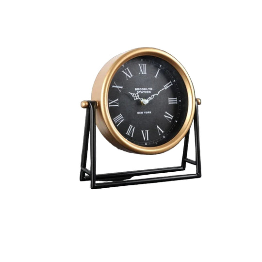 Horloge de Bureau Rétro en Métal Décorative 0