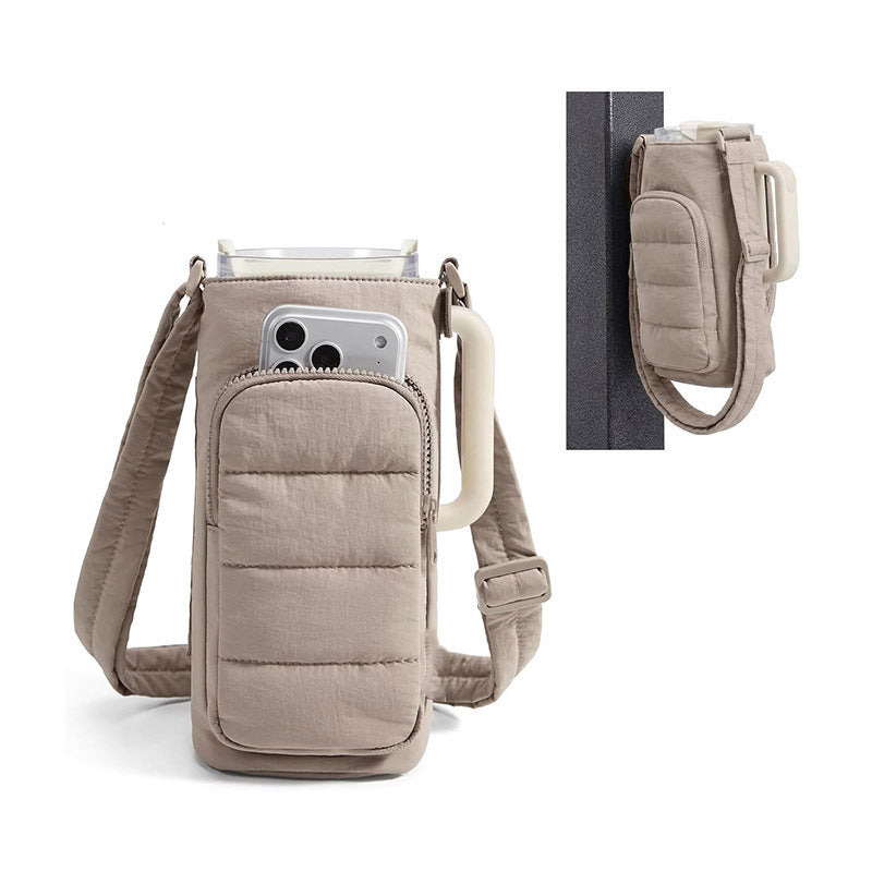 Housse Isolante pour Bouteille d'Eau avec Poche Pratique et Sangle Ajustable 2