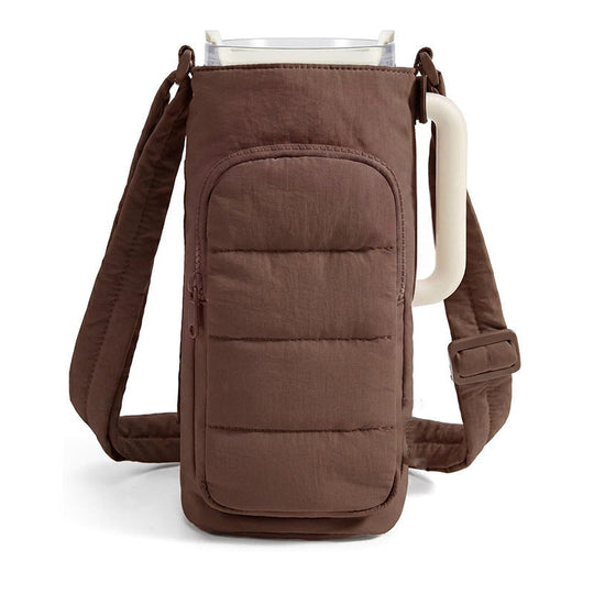 Housse Isolante pour Bouteille d'Eau avec Poche Pratique et Sangle Ajustable 5