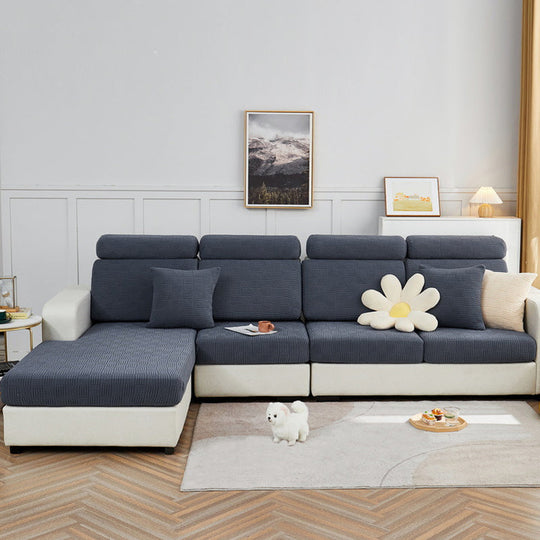 Housse de Canapé Extensible Design Moderne Adaptable à Tous les Styles 5