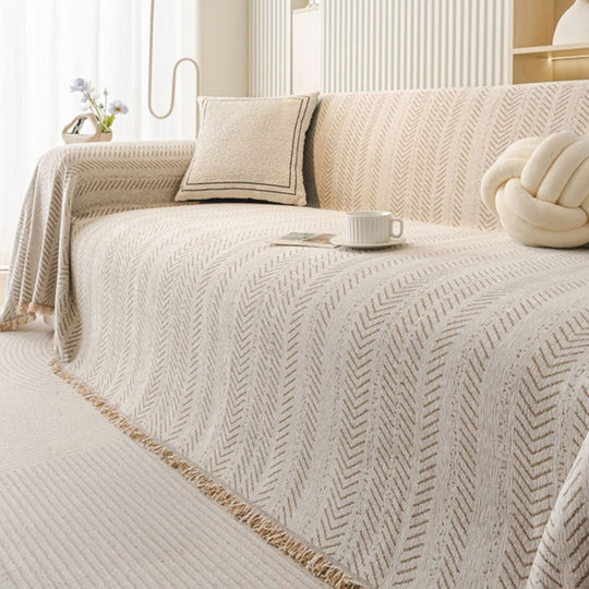 Housse de Canapé Moderne Motif Chevron pour un Style Contemporain 0