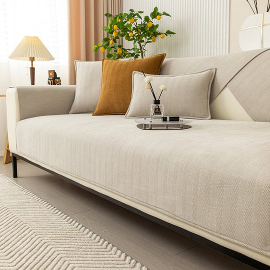 Housse de Canapé Motif Chevron Tendance 8